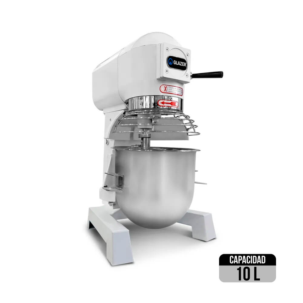 Batidora industrial planetaria capacidad 10 L Glazer BH10-G