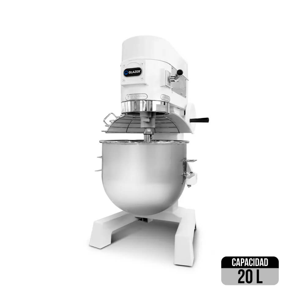 Batidora industrial planetaria capacidad 20 L Glazer BH20-B