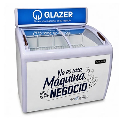 Congeladora conservadora exhibidora 260 L Glazer GF-CE260A