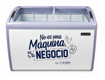 Congeladora conservadora exhibidora 360 L Glazer GF-CE360A
