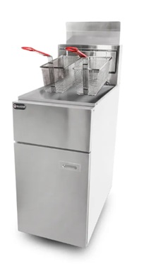 Freidora de alta producción a gas capacidad 25 litros Glazer GC-FG25L-3Q