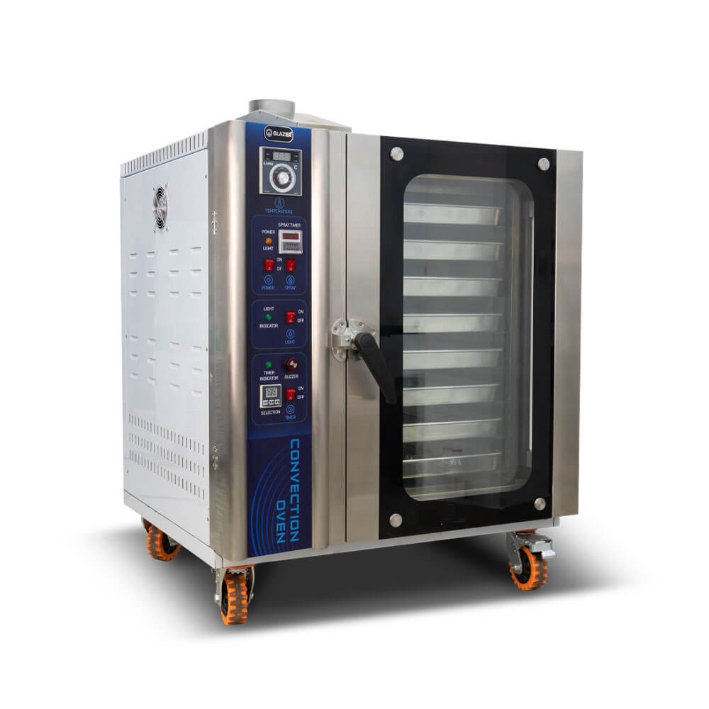 Horno de convección a gas 8 bandejas Glazer GC-HCG8