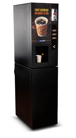 Máquina expendedora de bebidas calientes 3 sabores a monedas Glazer GV-VITA3