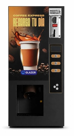 Máquina expendedora de bebidas calientes 3 sabores sobremesa a monedas Glazer GV-VITA3-T