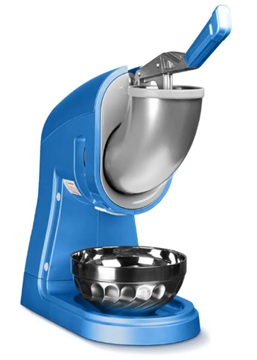 Raspadillera eléctrica plateada azul Glazer GF-REI-B